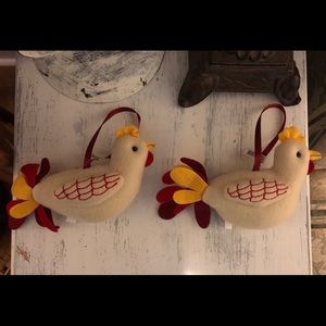 Rooster Chicken Ornaments